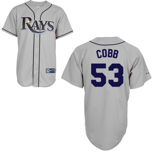 Alex Cobb #53 mlb Jersey-Tampa Bay Rays Women's Authentic Road Gray Cool Base Baseball Jersey